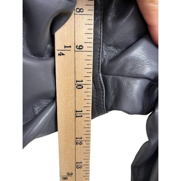 Wilfred The Melina Vegan Leather High rise Straight pants peppercorn grey size 2 - Picture 4 of 10